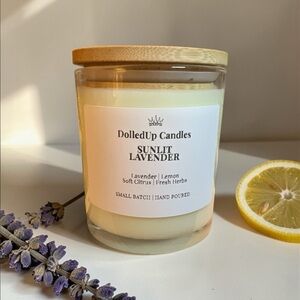 9oz Sunlit Lavender Soy Candle | Lavender Lemon Aromatherapy Candle
